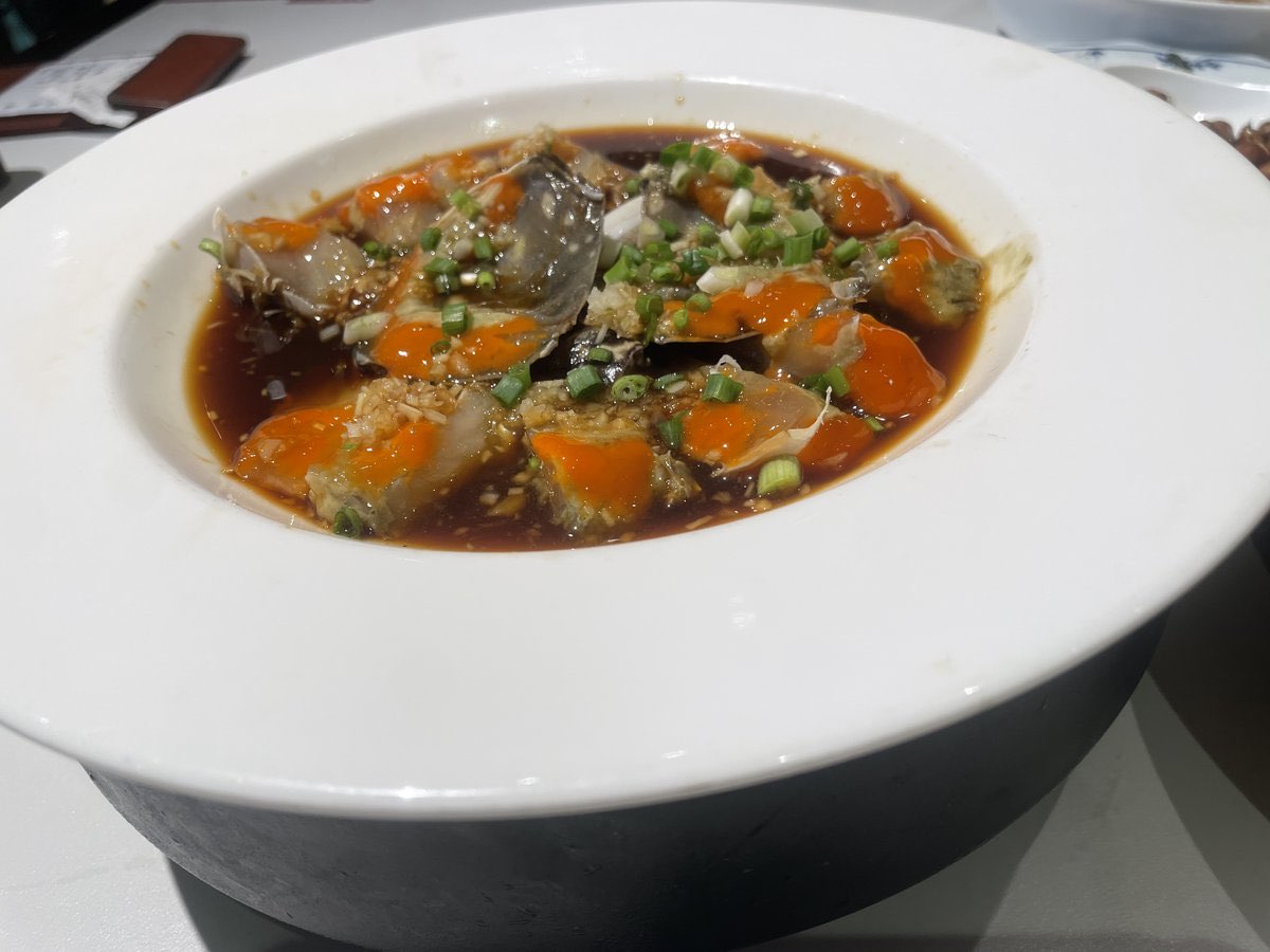 红膏炝蟹(2026年9月撮影)