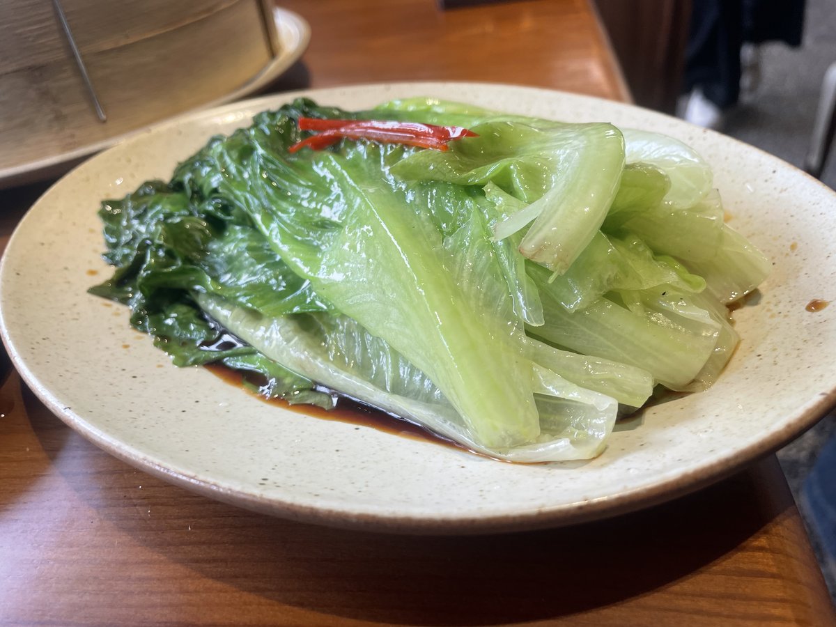 青菜のオイスターソース炒め(2026年9月撮影)